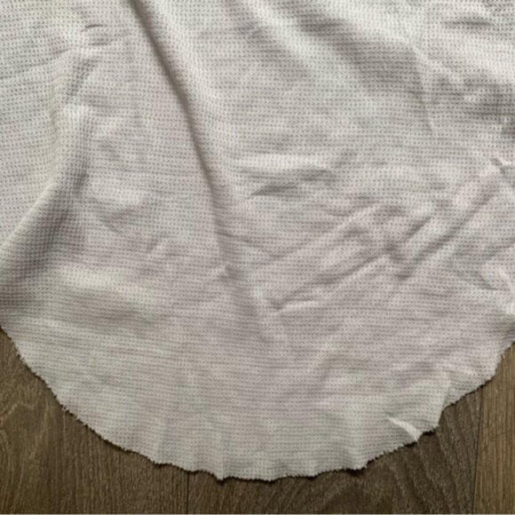 Aritzia TNA Baseball Henley T-shirt Top Waffle knit 3/4 length sleeve Red Size S - Picture 14 of 16